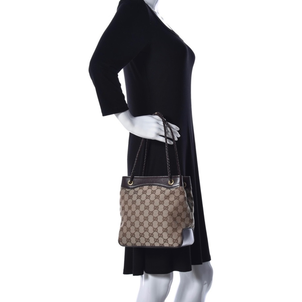 Rare Vintage Gucci Monogram bucket bag AUTHENTIC
